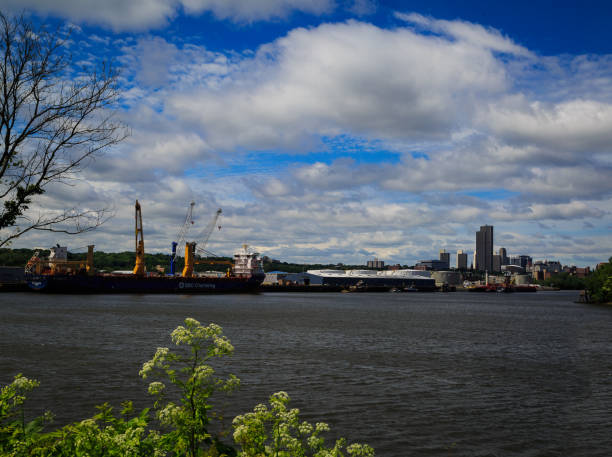 istock Albany NY from across the Hudson River in Rensselaer 868012592