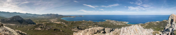 istock Panoramic view across Calvi Bay and Revellata in Corsica 868014678