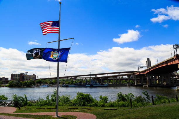 istock American flag half mast for Orlando shooting victims 868016392