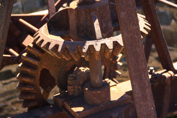 istock Vintage gears from an ancient mechanism 868022848