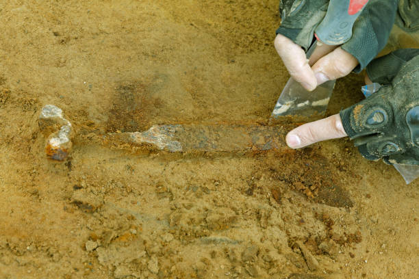 istock A broken ancient bronze knife is an archaeological find. 868026428