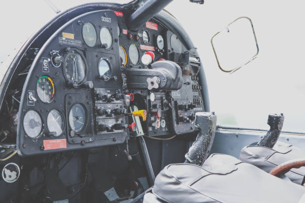 istock Control panel in a Cockpit of a helicopter 868029038