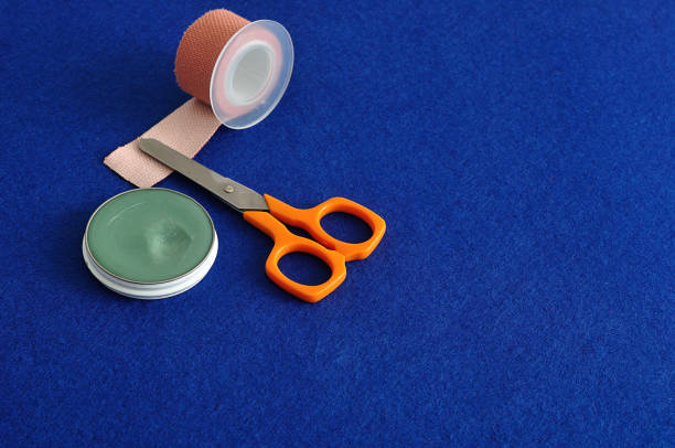 istock Plaster, scissor and ointment 868036926