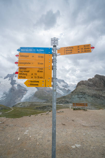 istock Direction signs on mountain trail, Switzerland 868037506