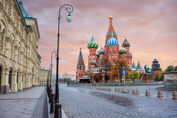 istock St. Basil's Cathedral on red Square in Moscow. 868037918