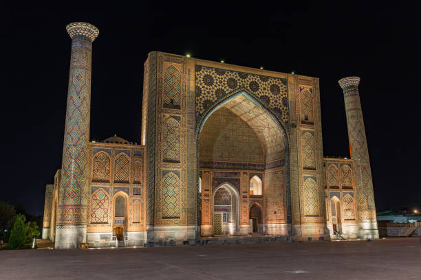 istock Ulugh Beg Madrasah in Samarkand, Uzbekistan 868044054