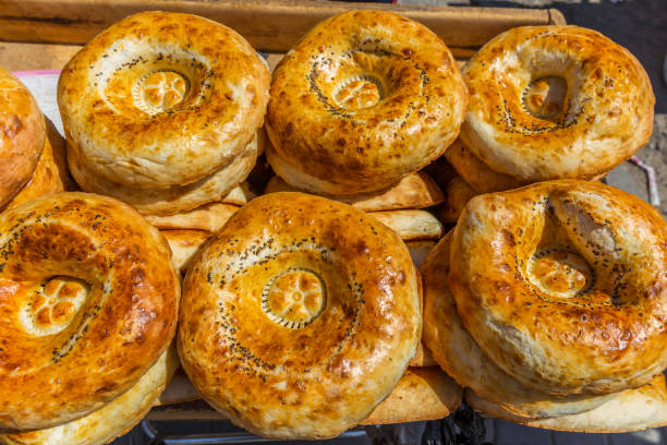 istock Traditional bread in Uzbekistan 868044080