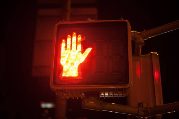 istock Pedestrian Stop Sign in New York City 868052910