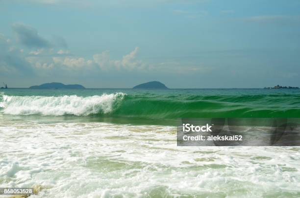 Surf On Yalong Bay Hainan Island China May 2011 Stock Photo - Download Image Now - Asia, Beach, Beauty