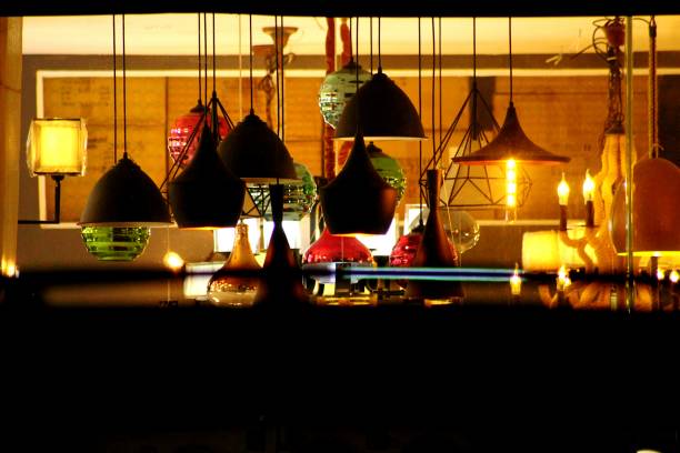 istock Beautiful hanging lamps 868054168