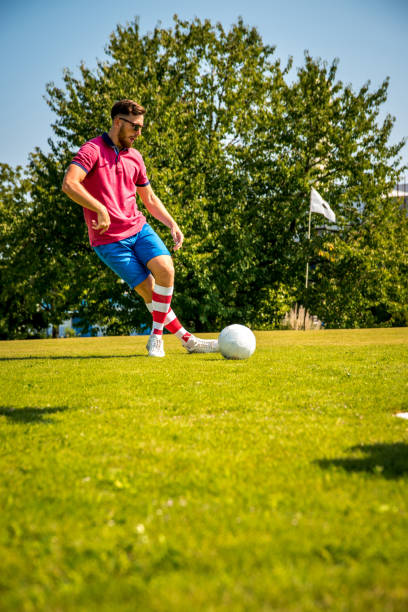 istock Footgolf Player Movement Before Striking the Ball 868061160