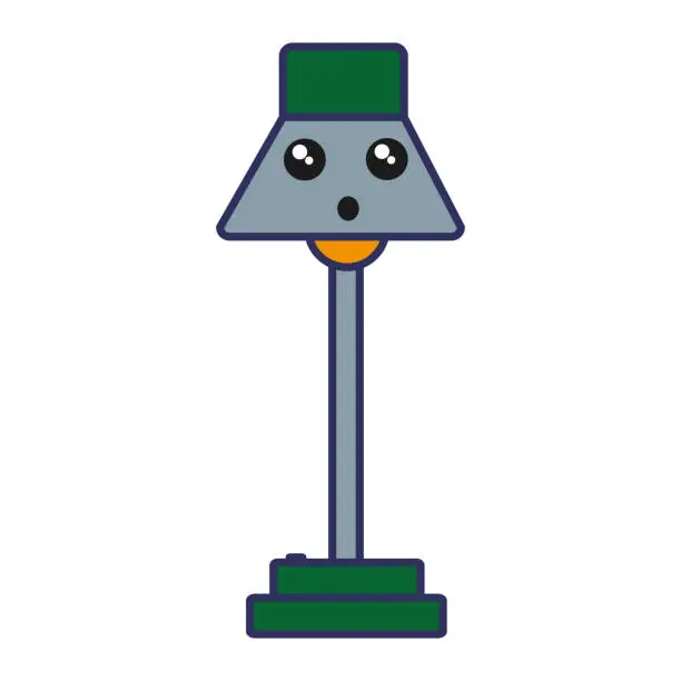 Vector illustration of desk lamp icon