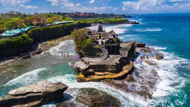 Tanah Lot - Temple in the Ocean. Bali, Indonesia. Tanah Lot - Temple in the Ocean. Bali, Indonesia. tanah lot sunset stock pictures, royalty-free photos & images