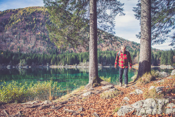 istock Senior Mountaineer in Alps 868091222