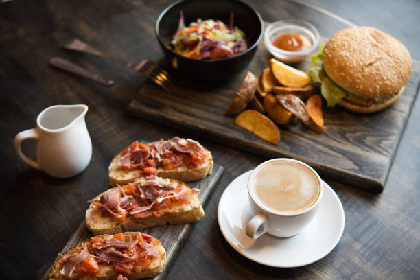 istock delicious breakfast with coffee and cream 868091400