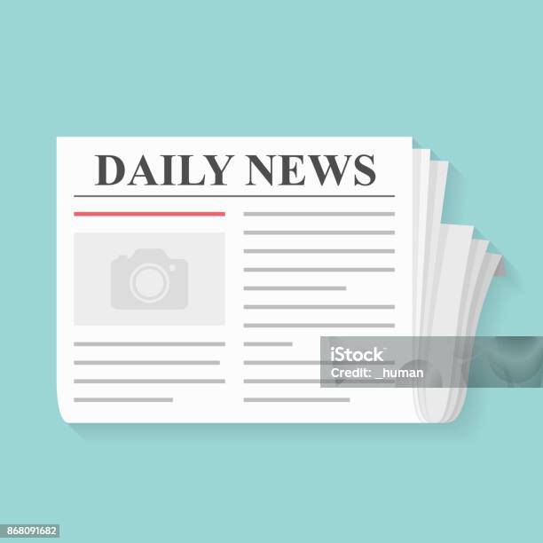 Newspaper Stock Illustration - Download Image Now - Newspaper, Illustration, Vector