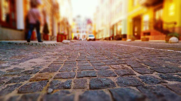 istock Old town street in retro colors 868092044