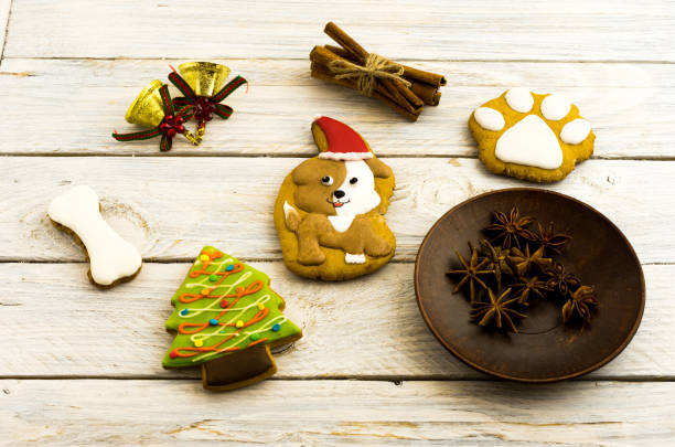 istock Christmas sweet gingerbread and cinnamon sticks. 868094542