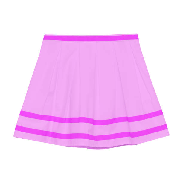 istock Pink skirt with three stripes isolated white 868094978
