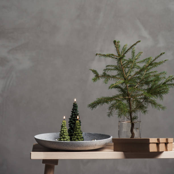 istock Christmas decoration lights still life scandinavian style 868117070