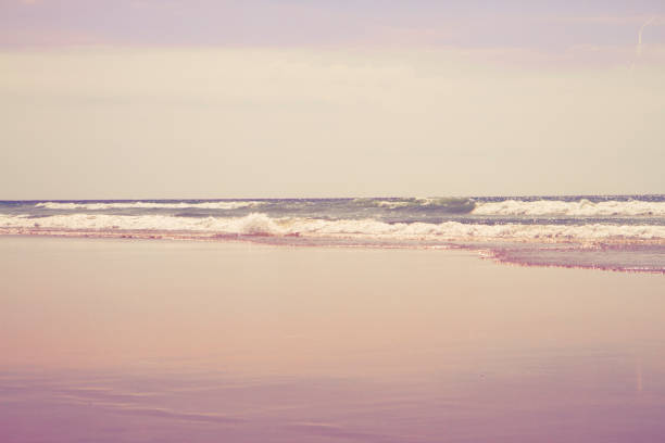 waves of sea. Pastel colors