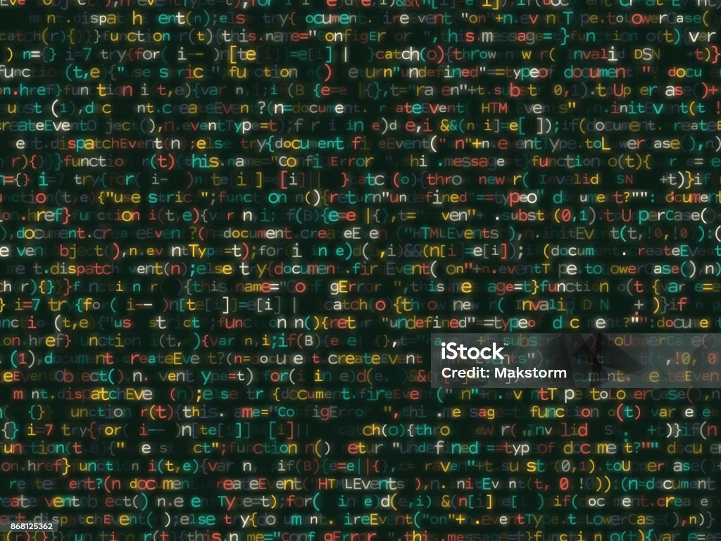 Program Code Shimmering Colorful Bakcground Stock Illustration ...