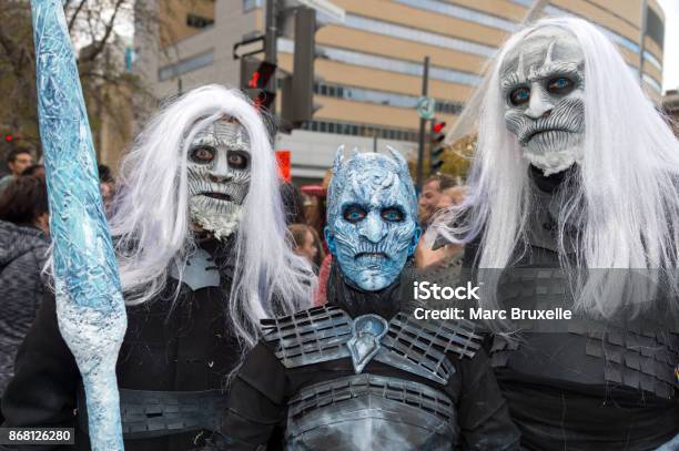 Montreal Zombie Walk 2017 Foto de stock y más banco de imágenes de Juego de tronos - Juego de tronos, Cosplay, 2017