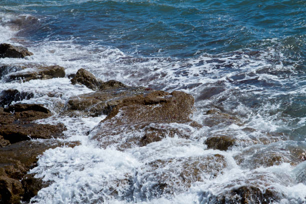 sea and rocks stock photo