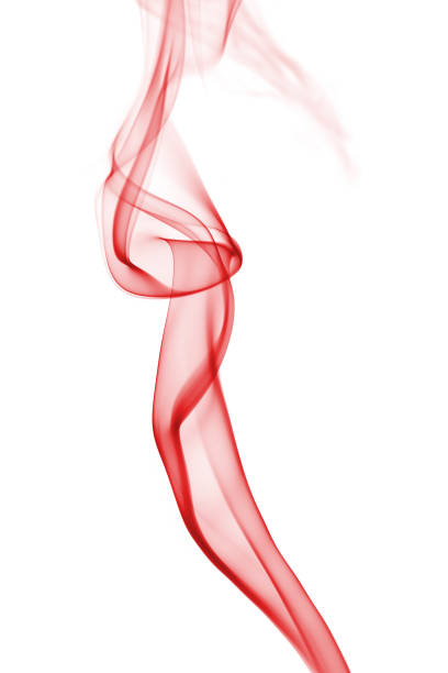 istock Abstract red pattern background that illustrates an elegancy concept: smoke from aroma sticks that is shaped by an air movement. 868128714