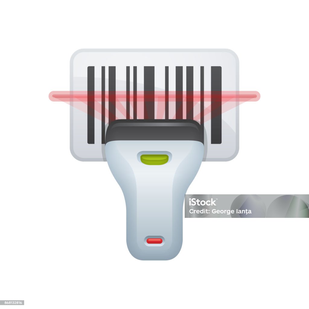 Barcode Scanner - Novo Icons A professional, pixel-aligned icon designed on a 64 x 64 pixel. Bar Code Reader stock vector