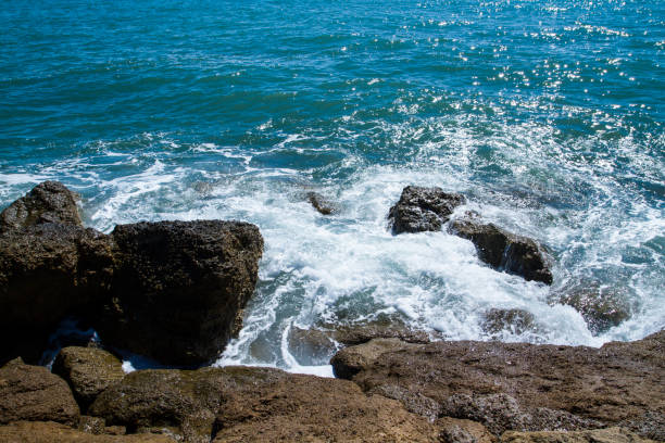 sea and rocks stock photo