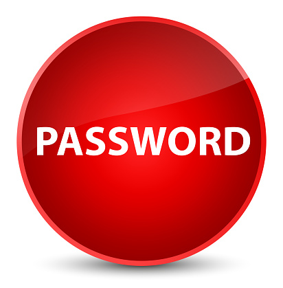 Password Elegant Red Round Button Stock Illustration - Download Image ...