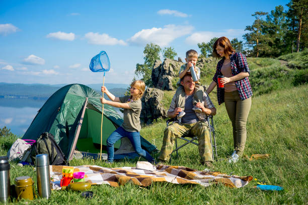 istock Happy family hiking 868156152