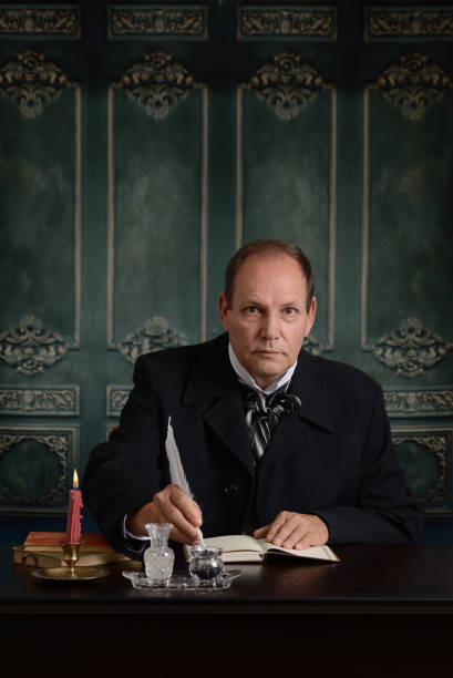 a vintage Maxim Gorky photo postcard of 1900s,  ready for any usage of  historic events background usage.