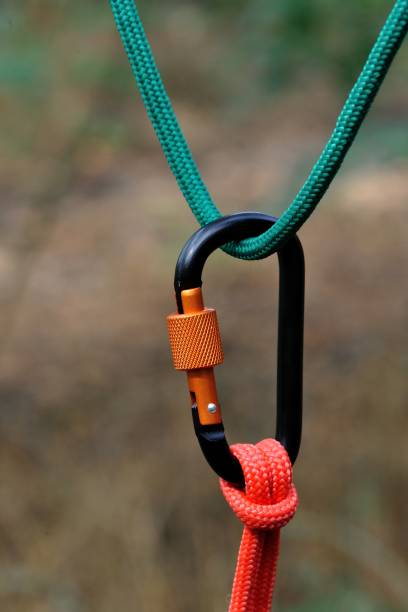 istock Carabiner climbing close-up. 868174320