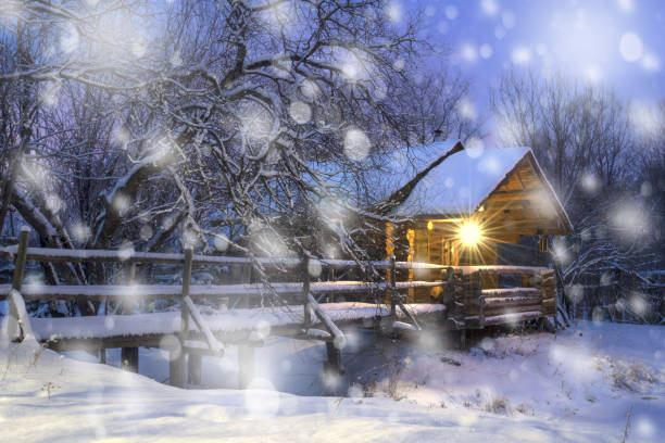 冬のピース - ウィンターワンダーランド ストックフォトと画像