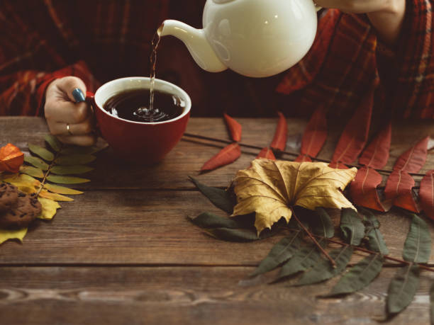 istock hot tea autumn warmth and coziness concept 868177992