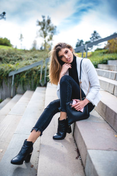 istock Beautiful woman laughing and looking at camera 868181238