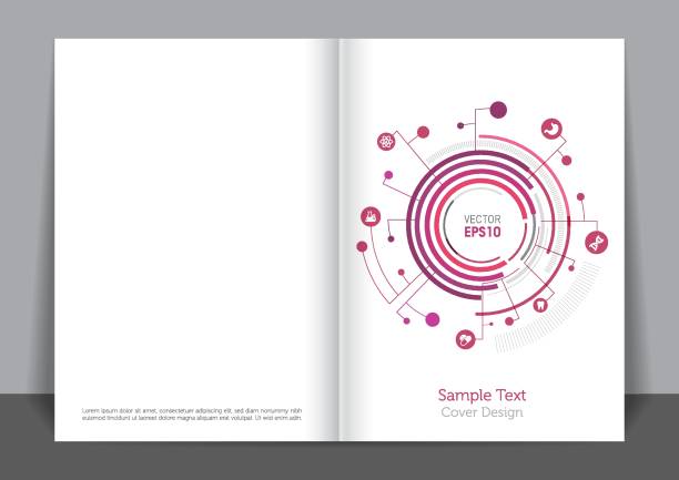 의료 나선형 커버 디자인 - book book cover healthcare and medicine medical exam stock illustrations