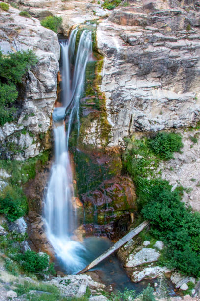 Mill creek falls in Lassen Volcanic national park stock photo