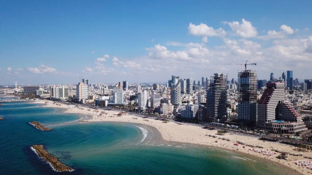istock Tel Aviv coastline and skyline from The Mediterranean sea 868194532