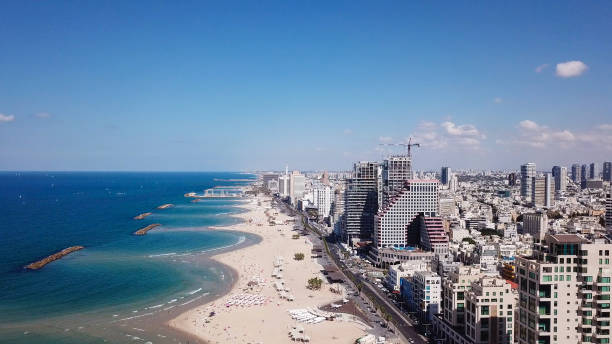istock Tel Aviv coastline and skyline from The Mediterranean sea 868195402