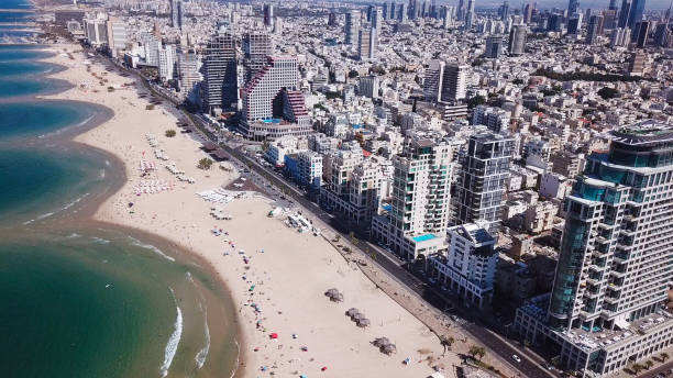 istock Tel Aviv coastline and skyline from The Mediterranean sea 868196652
