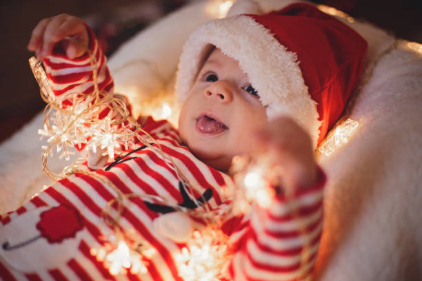 istock Cute Santa baby boy 868204832