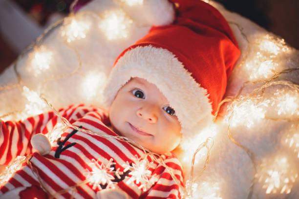 istock Adorable Santa baby boy 868205558