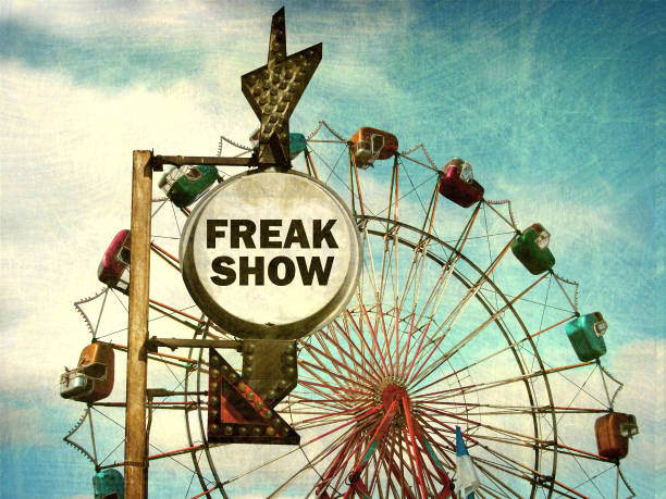 istock freak show sign at carnival 868209772