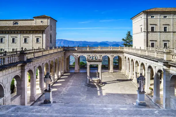 Benedictine Abbey -Montecassino in Italy