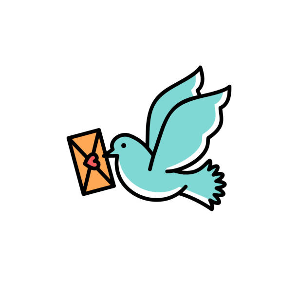 773 Messenger Bird Illustrations & Clip Art - iStock | Carrier pigeon,  Pigeon, Message