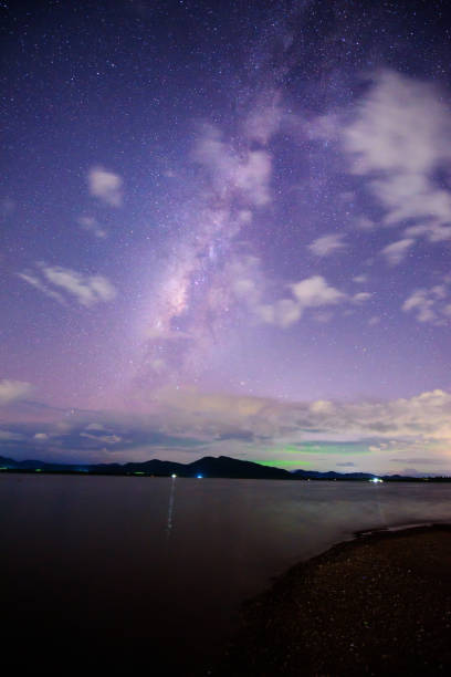 istock lake view with milky way on the sky 868217330