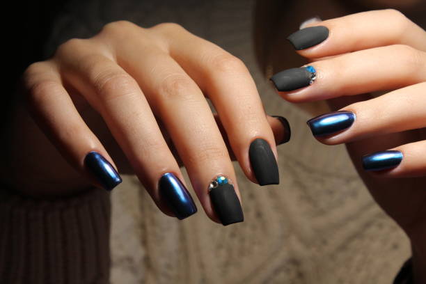 istock Manicured nails Nail Polish art design. 868217686